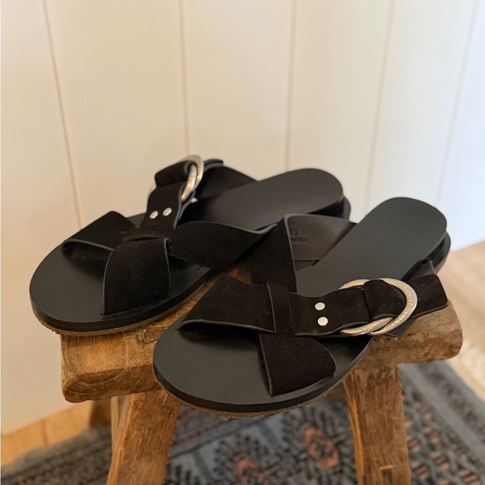 Rag & Bone Black Suede Sandals